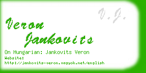veron jankovits business card